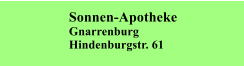 Sonnen-Apotheke Gnarrenburg Hindenburgstr. 61